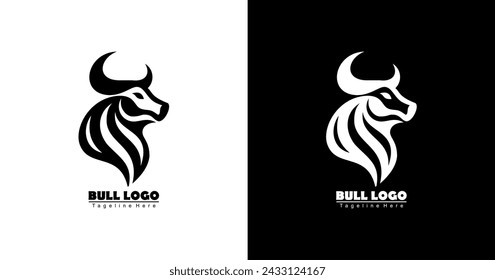 The logo design is in the shape of a scary bull's head