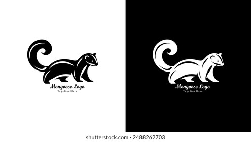 Diseño de logotipo en forma de mangosta andante