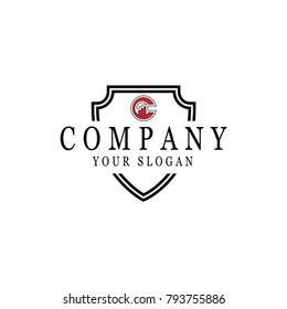 The logo design of the shield company
