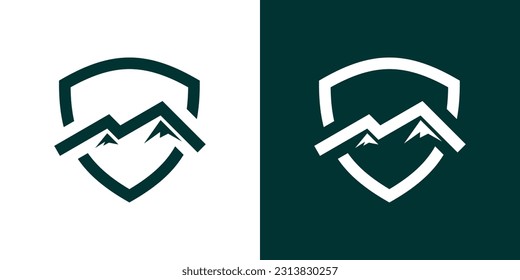 imagen de pantalla de diseño de logotipo icono de montaña