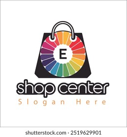 a logo design for shop center 