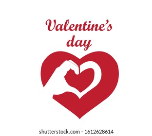 logo design sign of love on valentines day