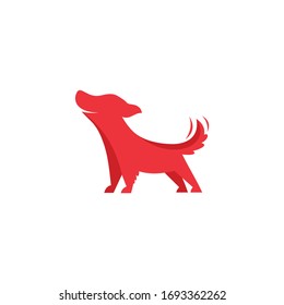 logo design silhouette dog, vector, cute, health, icon, logo, outline vector symbol. Target Audience: Millennial Dog Owners, Online Shoppers, animal wild. (for animal medical)