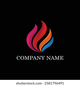 Logo design , silhouette flowers dessign