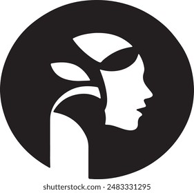Logo design silhouette vector style with white background art illustration