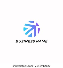 logo design simple arrow and circle