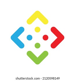 Logo design simple logo colorful illustration