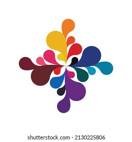 Logo design simple logo colorful illustration