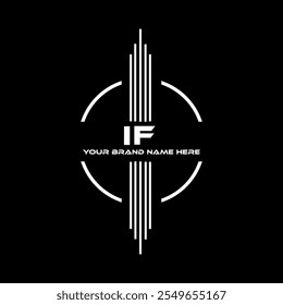 Diseño del logotipo de IF, logotipo simple y moderno de IF. Diseño de alfabeto lujoso IF