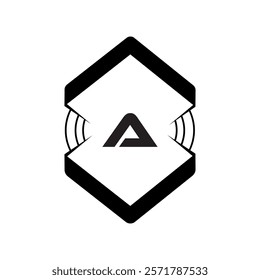 A logo design, A simple and modern logo. A luxurious alphabet design.