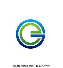 eg logo design simple modern template