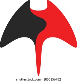 Logo-Design von Simple Silhouette of Manta