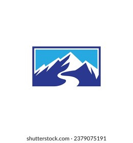 Diseño de logotipo Montaña vectorial simple