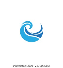 Logo Design Simple Vector Wave