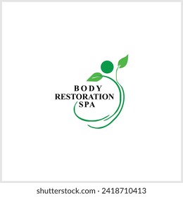 logo design for a spa with a modern minimalist concept 