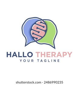 Diseño de logotipo para tratamiento de terapia del habla