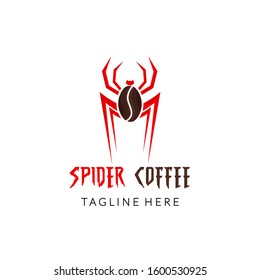 Logo Design Spider and Coffee