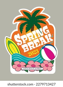 A logo design for spring break.