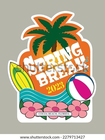 A logo design for spring break.