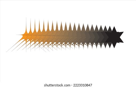 logo design and star turn on white background