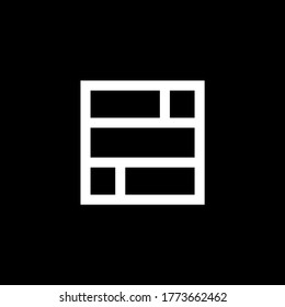 logo design stock box logistic and transport