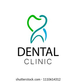 Logo design stomatology vector template. Illustration design of logotype business dental clinic flat symbol. Tooth and cross web icon