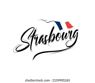 Logo design with "Strasbourg" text