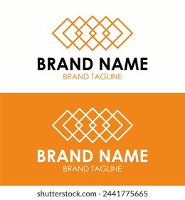 a logo design style that uses simple lines to form a basic geometric shape. This style was chosen to represent a company or brand that shows elegance, boldness and simplicity