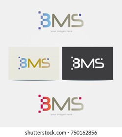 Logo Design suitable for IT Business - with Letters BMS - Digital Style