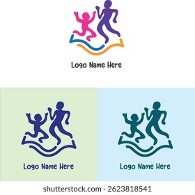The logo design is suitable for a community logo or agency engaged in social health relations with children.