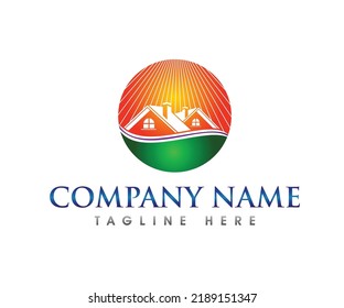 Logo design for sun home logo