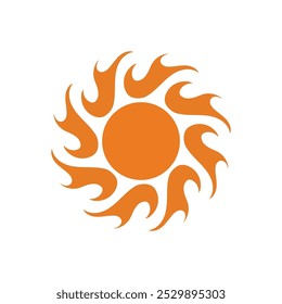 Logo Design Sonne moderne einfache Vorlage
