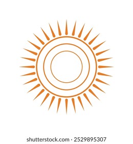 logo design sun modern simple template
