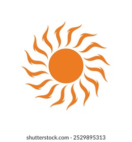 design de logotipo sun modelo simples moderno