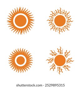 design de logotipo sun modelo simples moderno