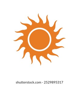 logo design sun modern simple template