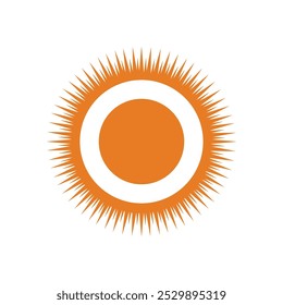 logo design sun modern simple template