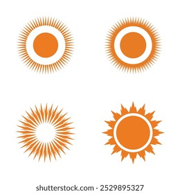logo design sun modern simple template