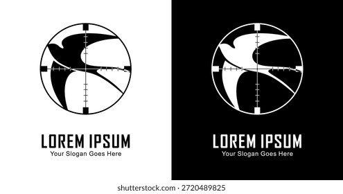 Das Logo-Design des Schwalbenvogels ist derzeit in der Aufnahme