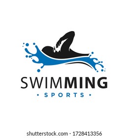 logo design swimming in the pool