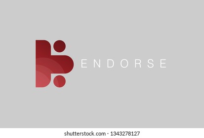 Logo Design T E People Icon Symbol Template