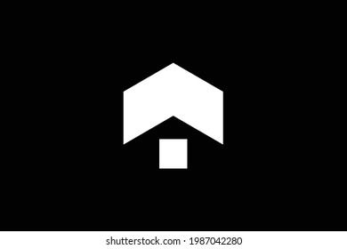 Logo Design Of T In Vector For Construction, Home, Real Estate, Building, Property. Minimal Awesome Trendy Professional Logo Design Template On Black Background.