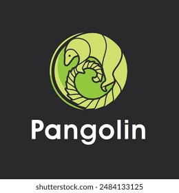 The logo design takes the shape of a unique pangolin animal which could be a good logo for the type of business that will be applied