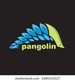 The logo design takes the shape of a unique pangolin animal which could be a good logo for the type of business that will be applied