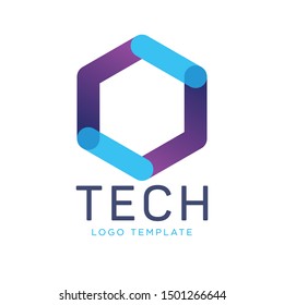 Logo Design For TECH. Technology Template.