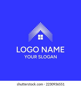 diseño de logotipo combinación de tecnología de casa.
El diseño minimalista con un logotipo muy impresionante, el color azul profesional le da un toque moderno.
