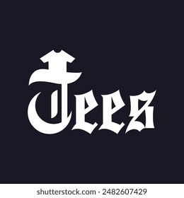 logo design with tees word