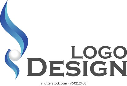 Logo Design tema Blue