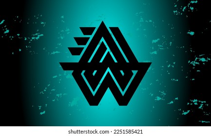 LOGO DESIGN TEMPLATE WITH ABSTRACT BACKGROUND