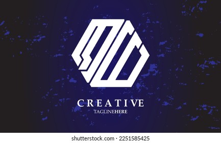 LOGO DESIGN TEMPLATE WITH ABSTRACT BACKGROUND